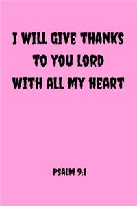 I Will Give Thanks