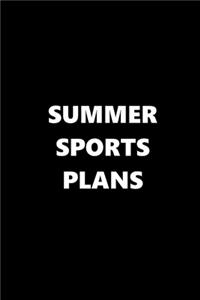 2020 Daily Planner Sports Theme Summer Sports Plans Black White 388 Pages