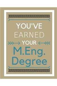 You've earned your M.Eng. Degree