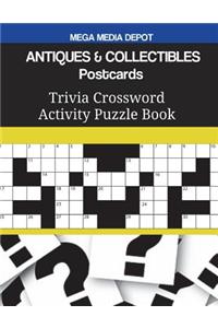 ANTIQUES & COLLECTIBLES Postcards Trivia Crossword Activity Puzzle Book