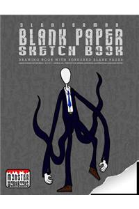 Slender Man - Blank Paper Sketch Book - Drawing book with bordered pages