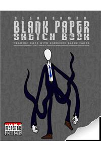 Slender Man - Blank Paper Sketch Book - Drawing book with bordered pages