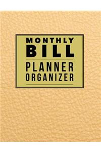 Monthly Bill Planner Organizer