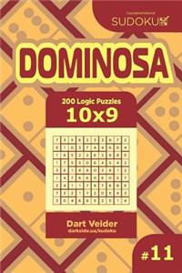 Sudoku Dominosa - 200 Logic Puzzles 10x9 (Volume 11)