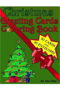 Christmas Greeting Cards Coloring Book