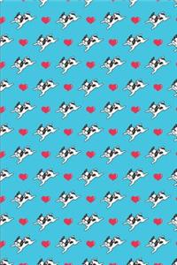 Dog Pattern - Lazy Dog with Hearts