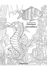 Livre de coloriage pour adultes Animaux merveilleux 1 & 2