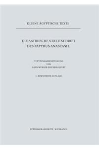 Die Satirische Streitschrift Des Papyrus Anastasi I