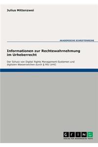 Informationen zur Rechtewahrnehmung im Urheberrecht