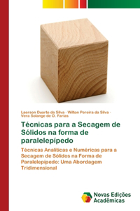 Técnicas para a Secagem de Sólidos na forma de paralelepípedo