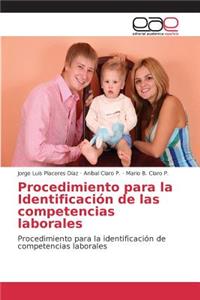 Procedimiento para la Identificación de las competencias laborales