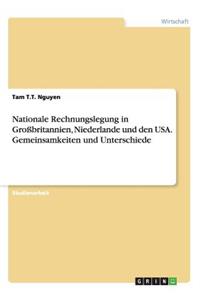 Nationale Rechnungslegung in Großbritannien, Niederlande und den USA. Gemeinsamkeiten und Unterschiede