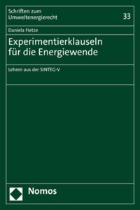 Experimentierklauseln Fur Die Energiewende