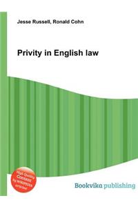 Privity in English Law
