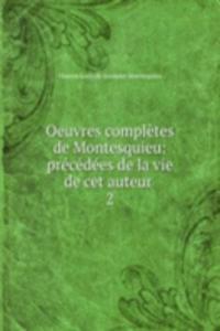 Oeuvres completes de Montesquieu