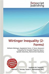 Wirtinger Inequality (2-Forms)