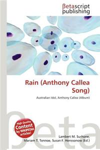 Rain (Anthony Callea Song)