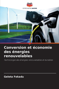 Conversion et économie des énergies renouvelables