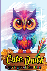 Cute Owls Coloring book for kids