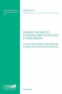 Rapporti Tra Diritto Canonico, Diritto Vaticano E Curia Romana