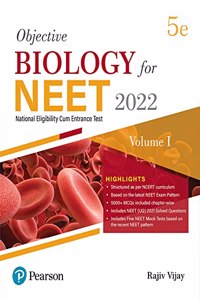Objective Biology for NEET - Vol - I | Fifth Edition| By Pearson