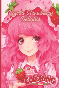 Kawaii Strawberry Delights Coloring Book