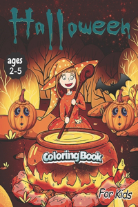 Halloween Coloring Book for Kids Ages 2-5