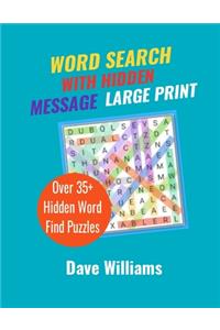 Word Search With Hidden Message Large Print