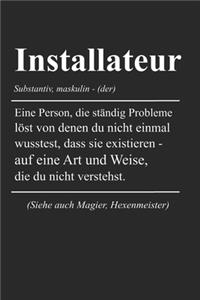 Installateur Definiton