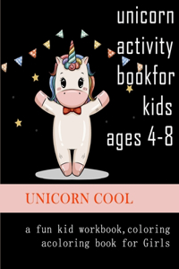 unicorn activity book for kids ages 4-8