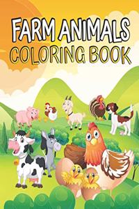 Farm Animals Coloring book