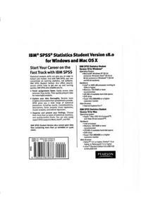 IBM® SPSS® Statistics Student Version 18.0 for Windows and Mac OS X