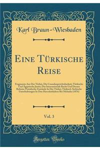 Eine Türkische Reise, Vol. 3: Fragmente Aus Der Türkei, Die Consulargerichtsbarkeit; Türkische Und Ägyptische Justiz; Das Internationale Recht Und Dessen Reform; Postalische Zustände In Der Türkei; Türkisch-Serbische Unterhaltungen In Den Herculesb