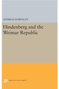 Hindenberg and the Weimar Republic