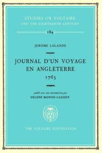 Jerome Lalande, Journal d'Un Voyage En Angleterre 1763