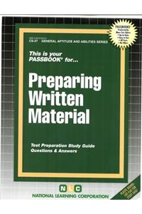 Preparing Written Material
