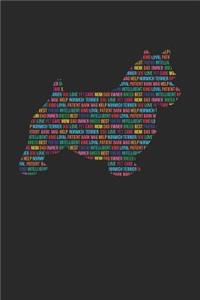Norwich Terrier Notebook 'Word Cloud' - Gift for Norwich Terrier Lovers - Norwich Terrier Journal