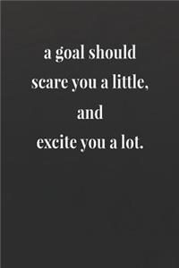A Goal Should Scare You A Little, And Excite You A Lot