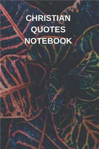 Christian Quotes Notebook