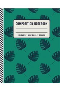 Composition Notebook 100 Pages Wide Ruled 7x5x9.25