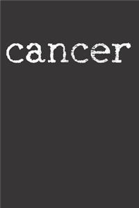 Cancer Zodiac Sign Notebook Journal