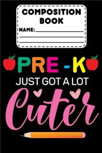 Composition Book Pre-K Just Got A Lot Cuter
