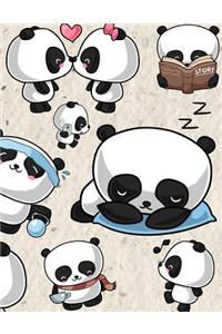 Kawaii Panda Sketchbook