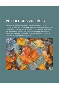 Philologus Volume 7