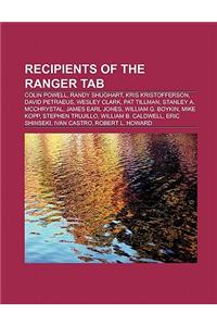 Recipients of the Ranger Tab