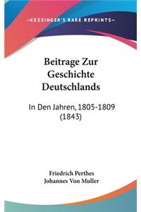 Beitrage Zur Geschichte Deutschlands