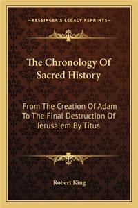 Chronology Of Sacred History