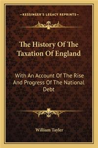 The History Of The Taxation Of England