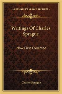 Writings of Charles Sprague