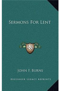 Sermons for Lent